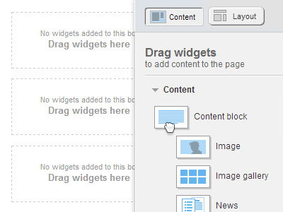 Sitefinity Drag & Drop Sitefinity Drag & Drop