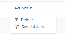 sync history